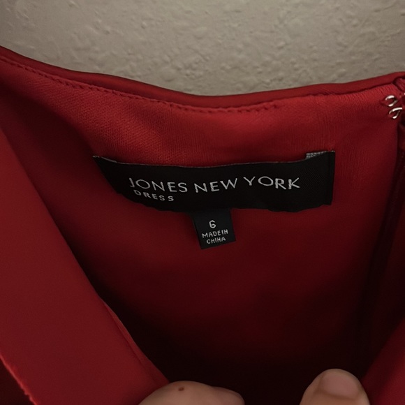 Jones New York Red Cocktail Dress - Picture 3 of 4